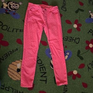 Women's Gap Peach Polka Dot Ankle Legging Jean 27r